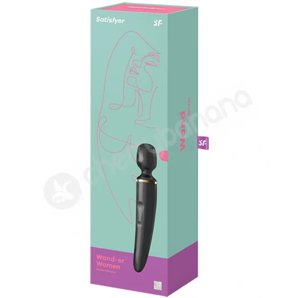 Satisfyer Wand-Er Woman Black Wand Vibrator