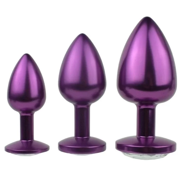 Jeweled Aluminum Anal Plug - Great for Temperature Play!