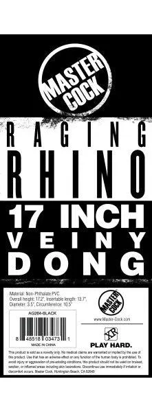 Raging Rhino 17 inches Veiny Dildo