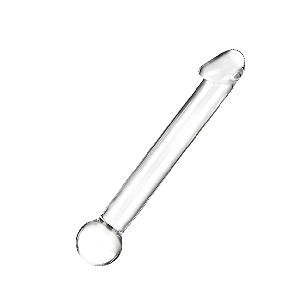 Glass G-Spot Dildo with Realistic Head