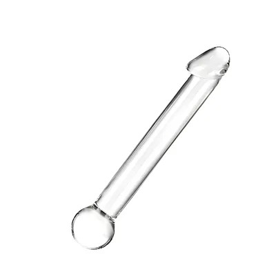 Glass G Spot Dildo with Realistic Head