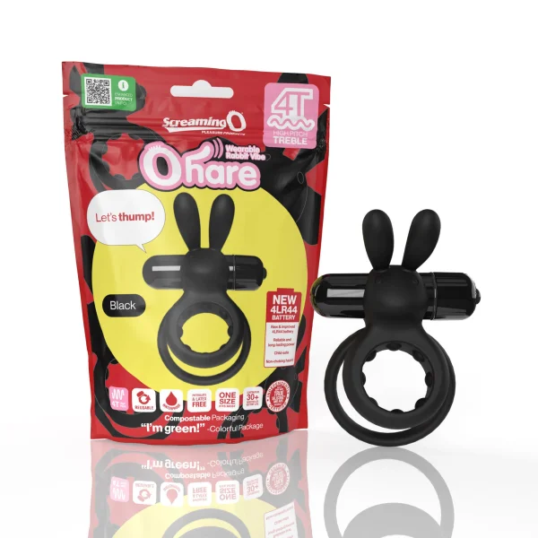 Screaming O 4t - Ohare Wearable Rabbit Vibe -  Black