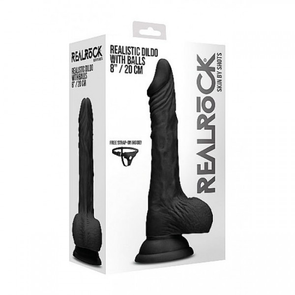 REALROCK 8 Inch Realistic Dildo With Balls — image 5 of 5