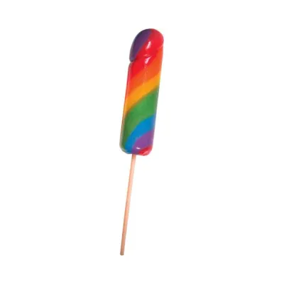 Rainbow Jumbo Cock Pops display