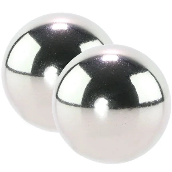 Weighted Orgasm Balls Metallic - Silver
