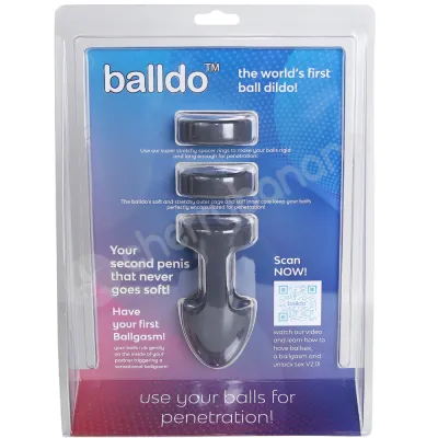 Balldo Ball Dildo Set Grey Balldo 2 Rings