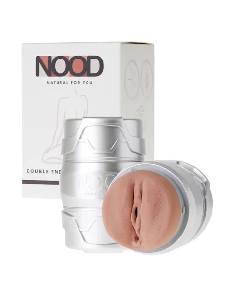 Nood Double Shot Vaginal/anal Double Ended Masturbator - 4.5 Inch