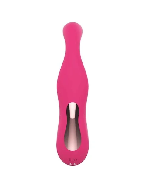 Azalea G-spot And Suction Vibrator - Pink - 7.1 Inch