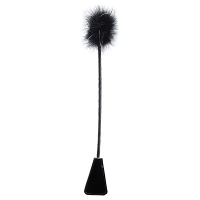 Fetish Fantasy Series Feather Crop Black