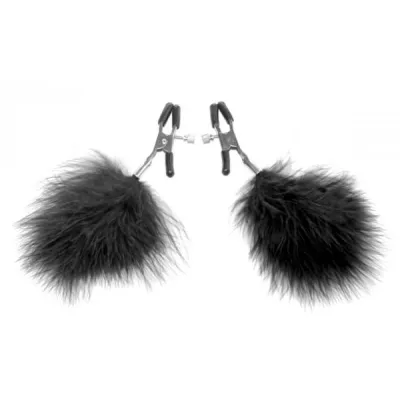 Black Feather Nipple Clamps