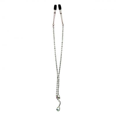 Midnight Teardrop Nipple Clips by Sportsheets