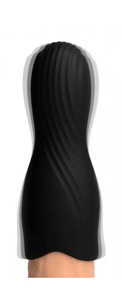Vibrating Rechargeable Penis Pleaser Black