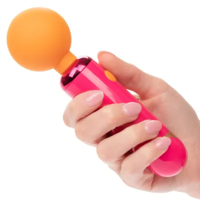 Naughty Bits Home Cumming Queen Vibrating Wand Orange pink