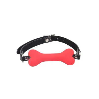 Doggle Bone Bit Gag Red