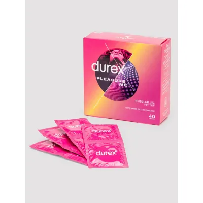 Durex Pleasure Me Textured Latex Condoms 40 Pack