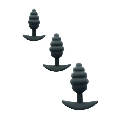 Kinki Ribbed Anal Trainer Set Black