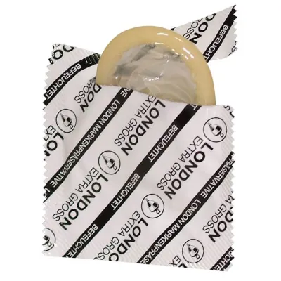 London Extra Large Condoms Black