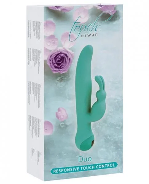 Touch Duo Response Touch Control Rabbit Vibrator Teal Green — image 4 of 8