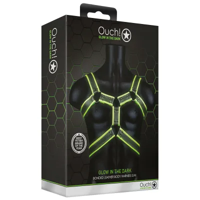 Ouch Glow In The Dark Upper Body Harness