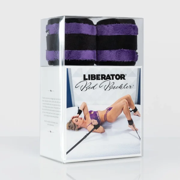 Liberator Black Label Bed Buckler Restraint System - Microfiber Midnight