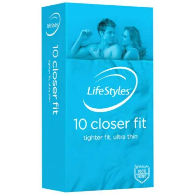 Lifestyles Closer Fit 10s Condoms Blue