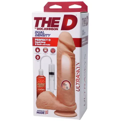 The D Perfect D Squirting 8 Inch With Balls