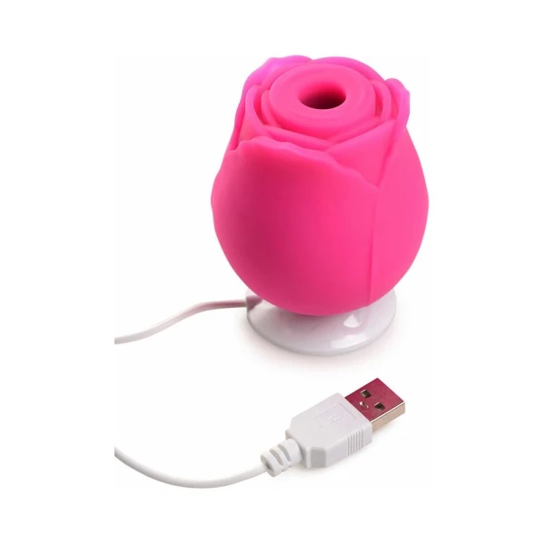 Gossip Cum Into Bloom Clitoral Vibrator Rose Crush Silicone Magenta