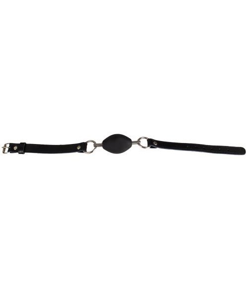 Bondara Luxe Black Silicone Oval Ball Gag — image 6 of 6
