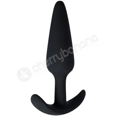 Adam Eve Rechargeable Vibrating Black Comfortable Anal Plug