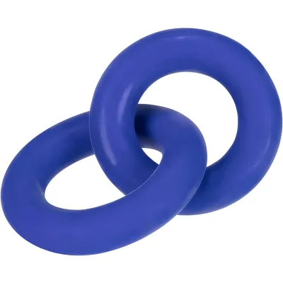 Hunkyjunk DUO Linked Cock Ball Rings by Hunkyjunk Cobalt Blue