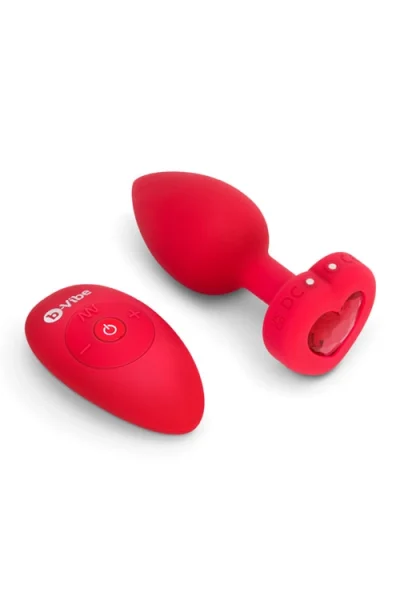 B-Vibe 4.1" Large Vibrating Heart Plug