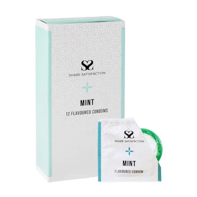 Share Satisfaction Mint Flavoured Condoms 12 Pack Mint