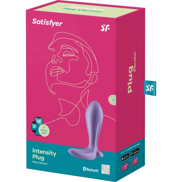 Satisfyer Intensity Plug Rechargeable Vibrating App Enabled Butt Plug - Violet