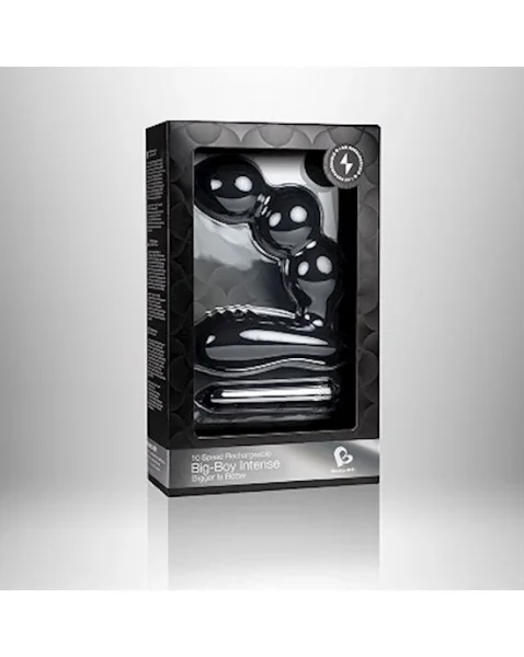 Big Boy Intense P-spot Vibrator - Black - 5.7 Inch