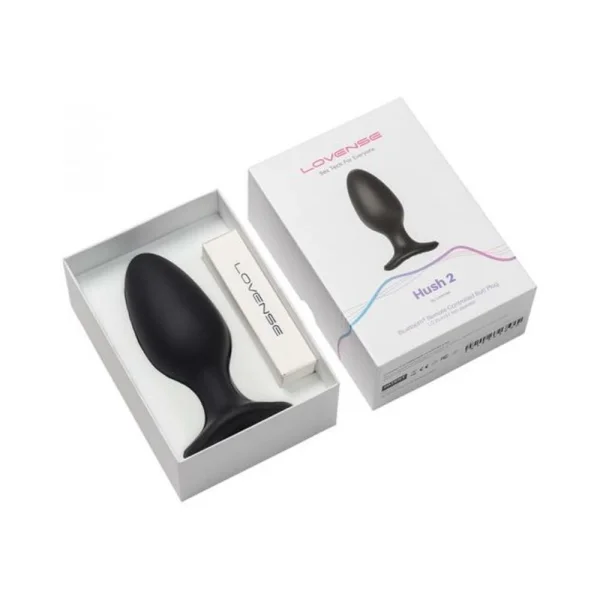Lovense Hush 2 Small App Enabled Silicone Waterproof Rechargeable Vibrating Butt Plug