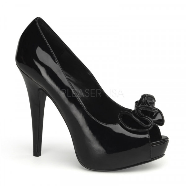 LOLITA-10 - Peep Toe Platform Pump W/ Ruffle Detail At Toe — image 13 of 16