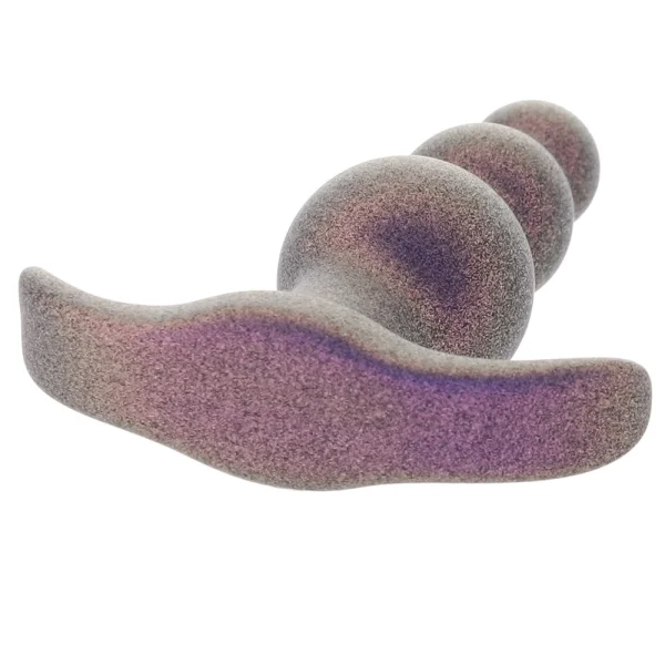 Anal Adventures Matrix Supernova Beaded Silicone Butt Plug By Blush - Galactic Purple