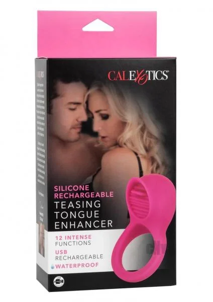 Teasing Tongue Enhancer Pink Vibrating Cock Ring — image 6 of 8