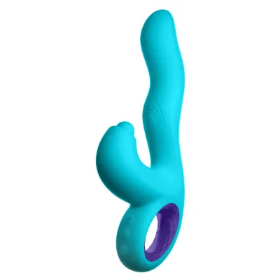 Klio Triple Action Thumping Rabbit Vibrator Turquoise