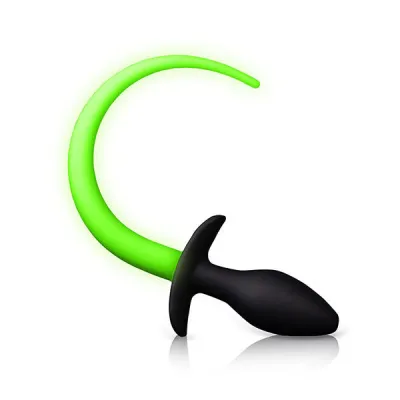 Ouch Glow In The Dark Puppy Tail Butt Plug