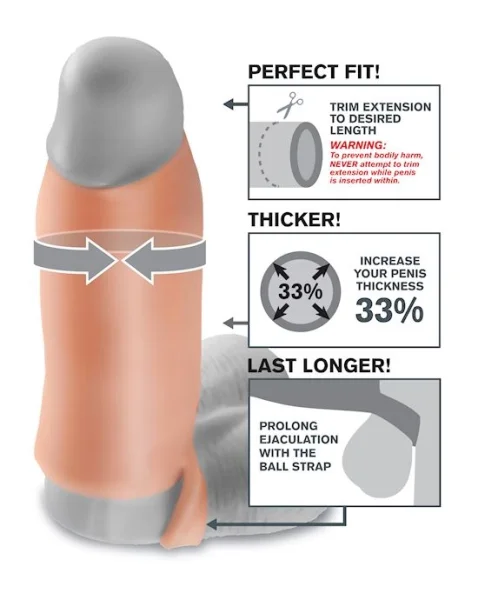 Fantasy X-tensions Real Feel Enhancer Xl - Flesh