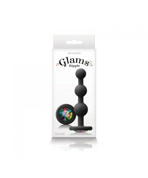 NS - Glams - Ripple Rainbow Gem - Black