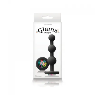 NS Glams Ripple Rainbow Gem Black