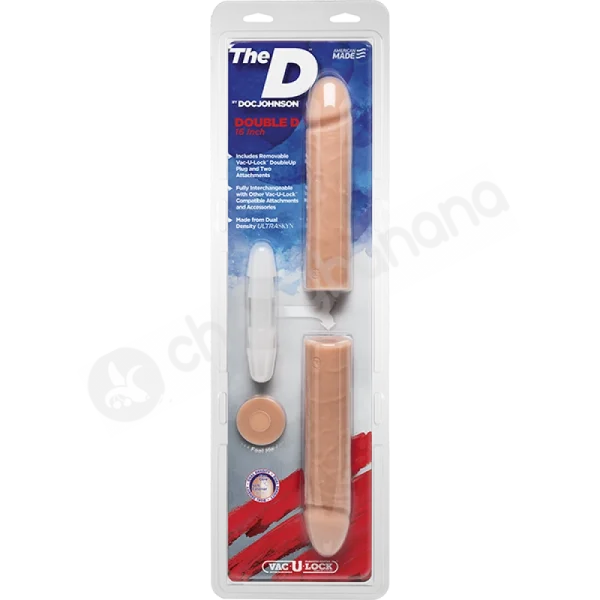 The Double D 16 Inch Flesh Dildo