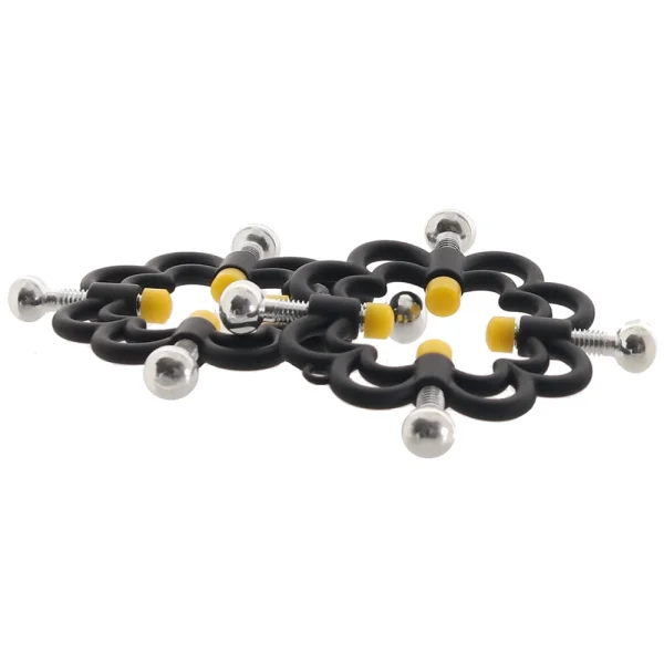 Boundless Nipple Grips Power Grip 4-Point Nipple Press By CalExotics - Black