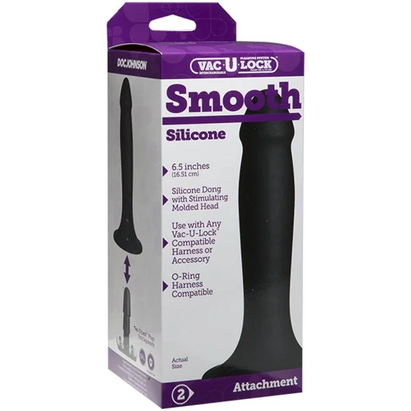 Vac-U-Lock™ - Smooth Silicone - Black