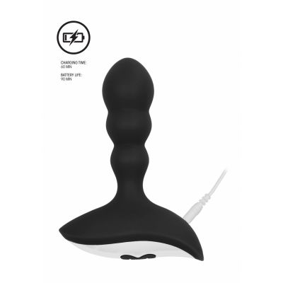 CAINE Anal vibrator Black Best Anal Vibrator