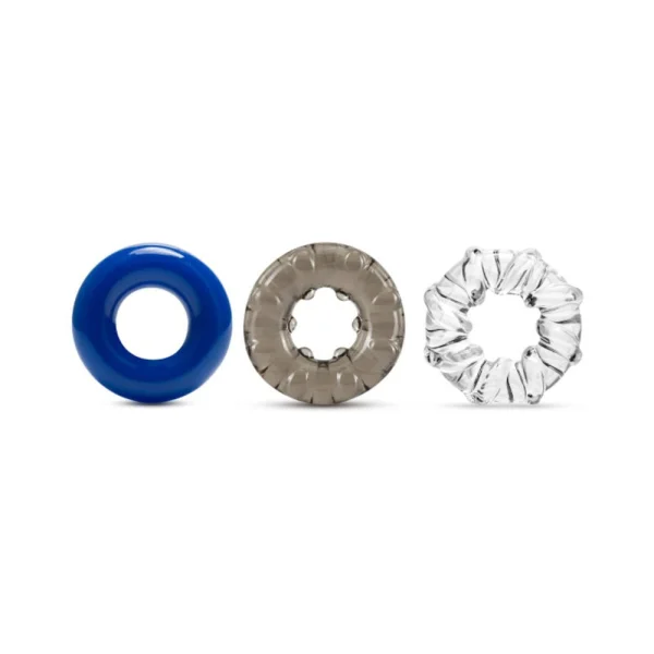 Stay Hard Triple Stretch 3pk Cock Rings — image 8 of 15