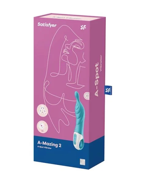 Satisfyer A-mazing 2 - 8.7 Inch - Baby Blue
