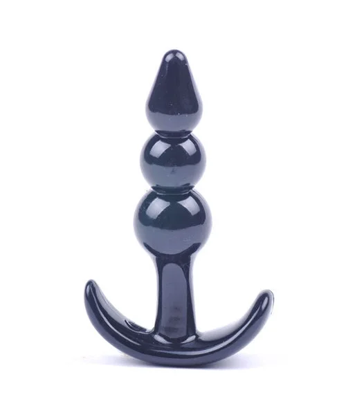 Small Black Beaded Anal Plug